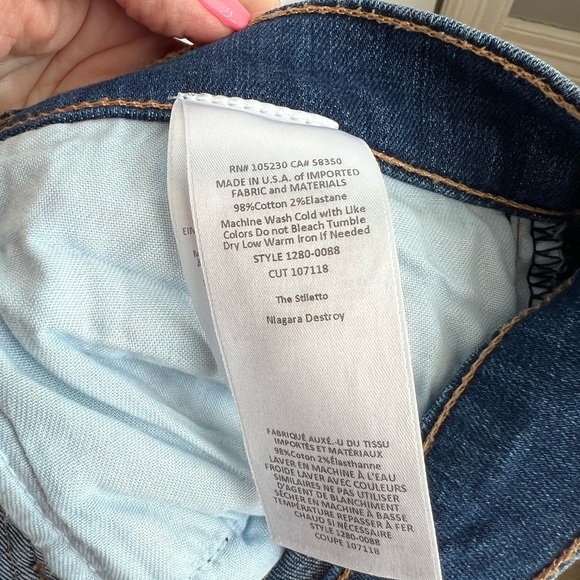 Current/Elliott The Stiletto Jeans Size 27 - Picture 9 of 9